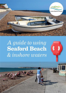 A screenshot of the front cover of the Guide to Using Seaford Beach & Inshore Waters
