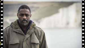 A photo of the advert for the television series, Luther the photo features actor Idris Elba