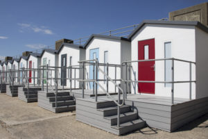 Bonningstedt Beach Huts from the outside.