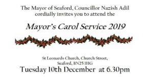 Mayor's carol service invite