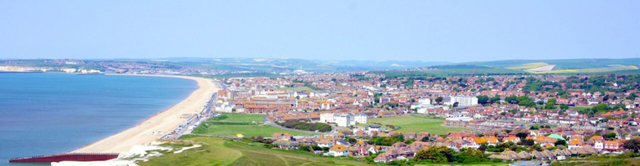 View of Seaford Town and Bay from the top of Seaford Head