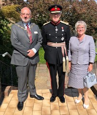 Seaford Mayor Cllr Rodney Reed, Lord Lieutenant of East Sussex- Sir Peter Field, Lady Field