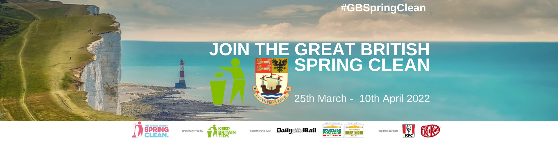 Seaford pledges to join the Great British Spring Clean Campaign on 25th March to 10th April 2022