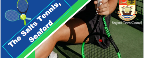 The Salts Tennis advertising banner