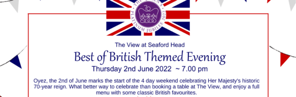 Best of British Themed Evening at The View