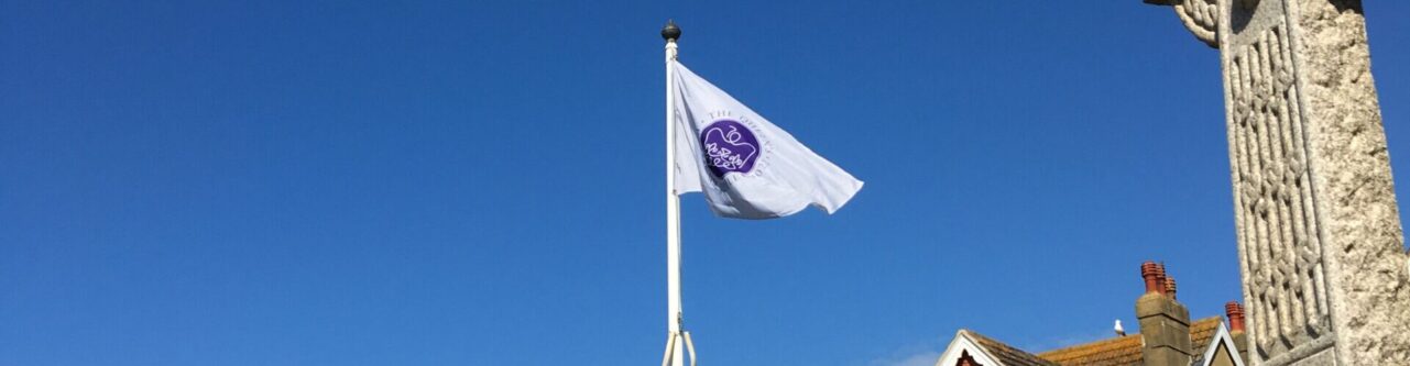 jubilee flag flying in Seaford East Sussex
