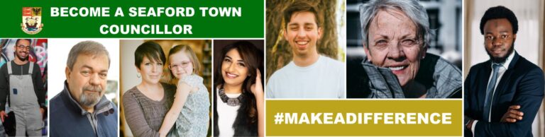 Become a councillor banner with individual photos of people from diverse cultures and demographics