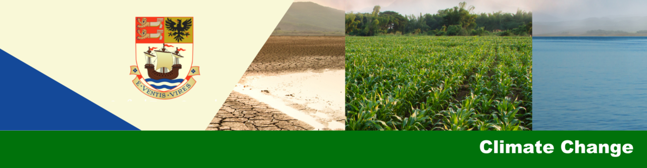 dry land, green farmers field and the sea.