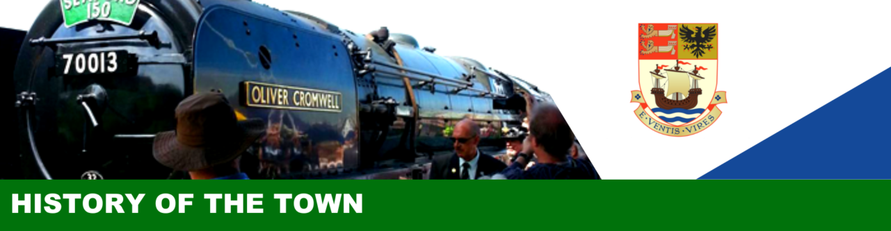 A steam train at Seaford train station.