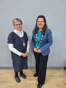 The Mayor of Seaford, Councillor Olivia Honeyman and the Deputy Mayor of Seaford, Councillor Sally Markwell.