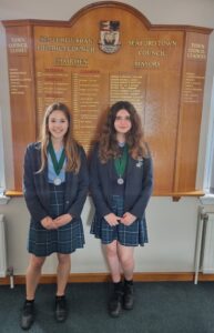 The Young Mayor of Seaford Nia White and the Deptuy Young Mayor of Seaford Ella Yulle.