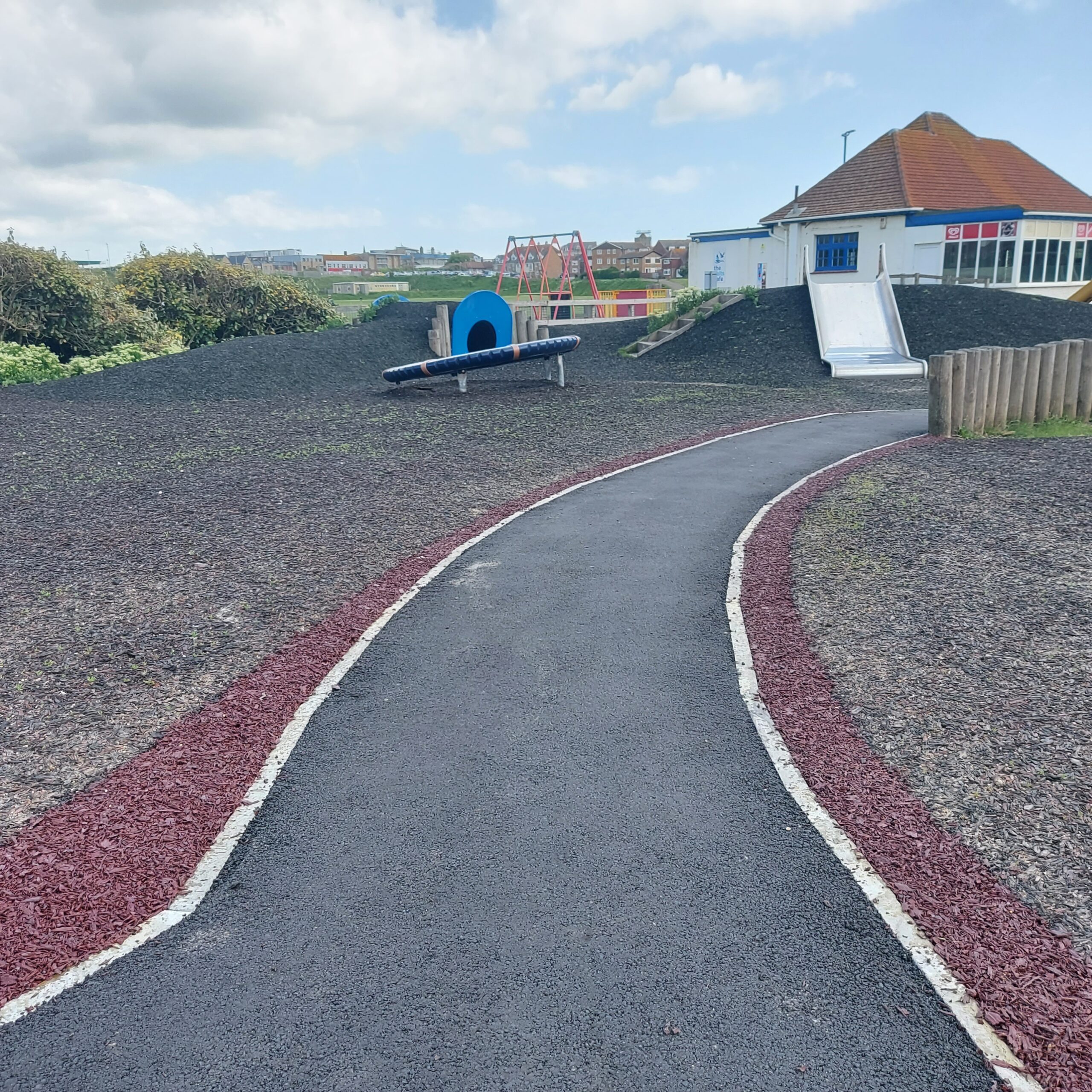 newly resurfaced pathway