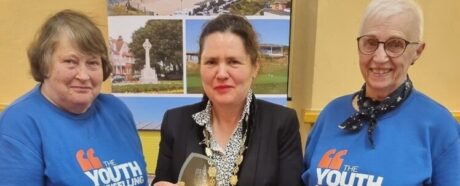 The Mayor of Seaford with Community Charity Champions, Julia Hancock and Michéle Findlay Chair and Secretary of The Youth Counselling Project.