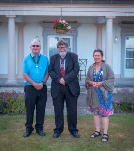 The Mayor of Seaford and her Consort with the County Council Chairman.