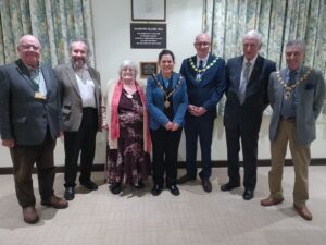 The Mayor of Seaford attending the Cuckmere Buses Event