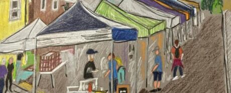 Drawing of Seaford Town Market