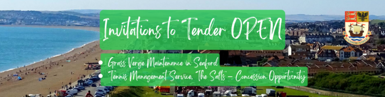Invitations to Tender OPEN Grass Verge Maintenance in Seaford Tennis Management Service, The Salts – Concession Opportunity