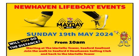 Newhaven Lifeboat events, The Mayday Mile on Sunday 19th May 2024