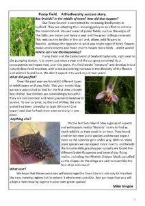 Pump Field. A Biodiversity success story. Bee Orchids, and moth.