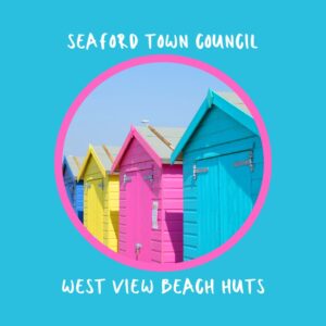 Colourful beach huts