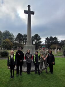 ivic dignitaries and members of the Commonwealth Graves Commission at Seaford Cemetery.