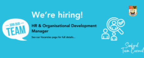 We're Hiring! HR & Organisational Development Manager. See our Vacancies page for full details...
