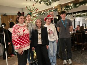 The Mayor with the team from the Cuckmere Inn
