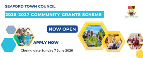 Various community groups, gardening, art class, children volunteering and also elderly people at a social group. 2026/2027 Community Grants Scheme. Now open. Closing date Sunday 7 June 2026. Apply now. Full details can be found at www.seafordtowncouncil.gov.uk/community-grant