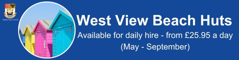 A row of colourful beach huts.