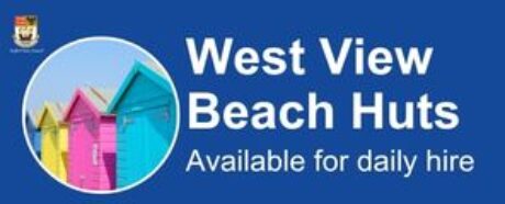 West View Beach Huts, available for daily hire.