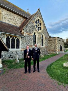 The Mayor of Seaford, Cllr Lindsay Stirton and Deputy Mayor of Seaford, Cllr Rod Buchanan.