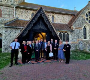 Left to right, East Sussex Fire & Rescue Service - Station Manager, Tom Glandfield; The Mayor of Brighton’s Consort; The Mayor of Eastbourne, Cllr Margaret Bannister; The Mayor of Telscombe, Cllr Cathy Gallagher; The Mayor of Uckfield, Cllr Karen Bedwell; The Chair of East Sussex County Council, Cllr Martin Kenward; MP for Lewes James MacLeary; Vice-Chair of Rother District Council, Cllr Jimmy Stanger; The Deputy Mayor of Peacehaven, Cllr Wendy Veck; The Mayor of Seaford, Cllr Lindsay Stirton; The Deputy Mayor of Seaford, Cllr Rod Buchanan; The Mayor of Brighton, Cllr Theresa Fowler; and Sussex Police – Chief Inspector, Kara Tombling.